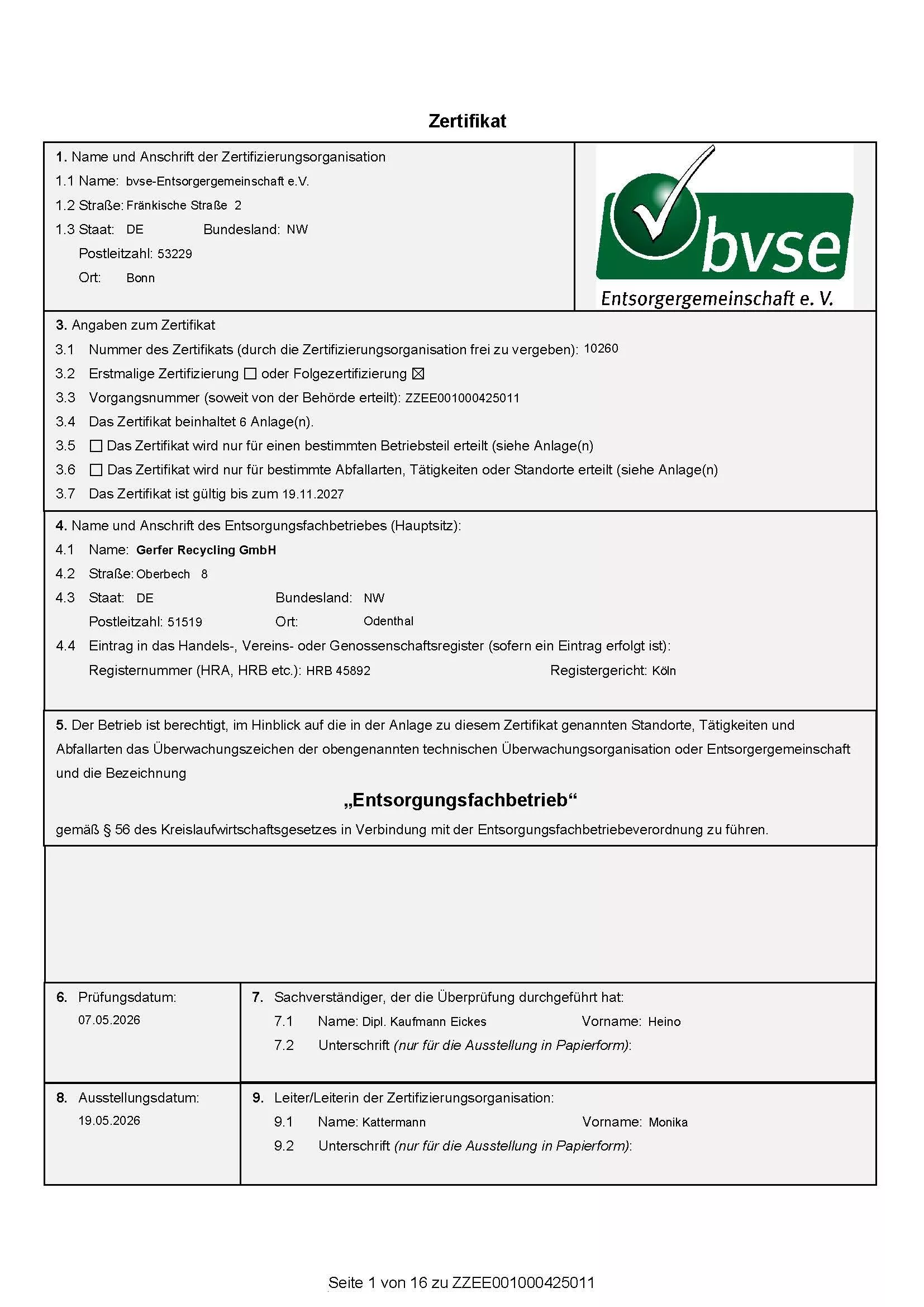 2026 EFB-Zertifikat gultig bis 19 11 2027 Seite 01